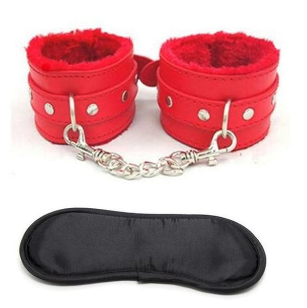 Blindfold Cuffs Set Sensory Deprivation  Kink  Restraints  Starter Kits