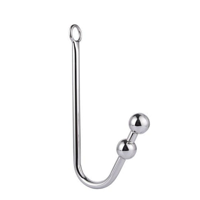 Stainless Steel  Anal Hook With Balls O Ring Butt Plug Anal Balls & Beads