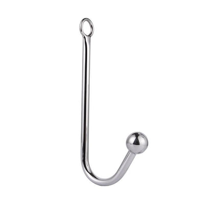 Stainless Steel  Anal Hook With Balls O Ring Butt Plug Anal Balls & Beads