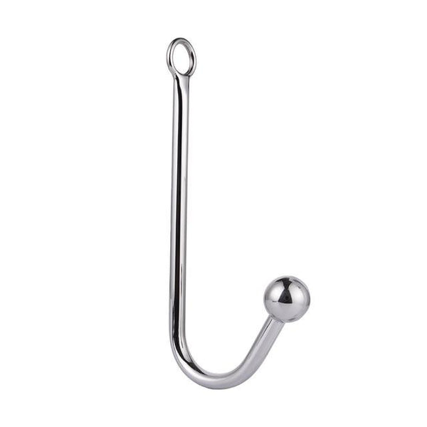 Stainless Steel  Anal Hook With Balls O Ring Butt Plug Anal Balls & Beads