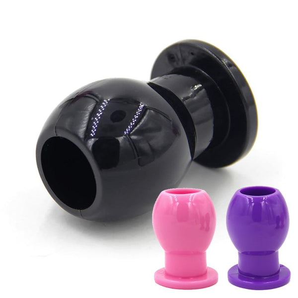 Hollow Anal Plug Silicone  Enema Speculum Kink Fetish Non Vibrating Butt Plugs