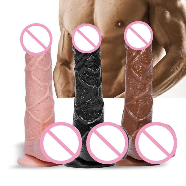 Realistic Large Dildo Suction Cup Balls Dong Realistic Dildos