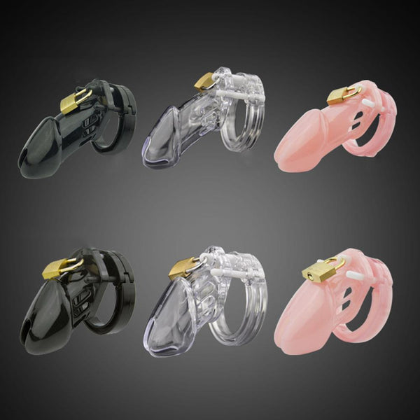 Plastic Male Chastity Locking  Cage  Kink Fetish Restraints Chastity Toys