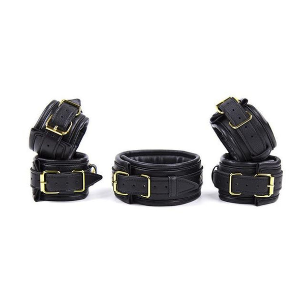 Soft Padded Collar Wrist Ankle Cuffs  Restraint Kit Restraint Kits & Sets