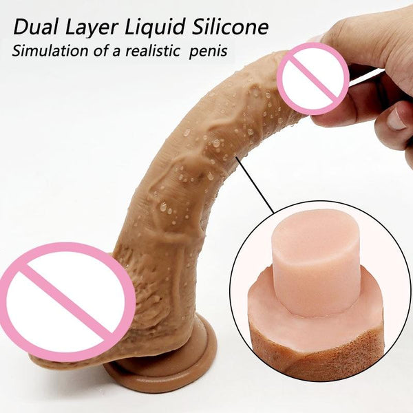 Super Soft Realistic  Dildo Suction Cup Dong Small / Medium Large Realistic Dildos