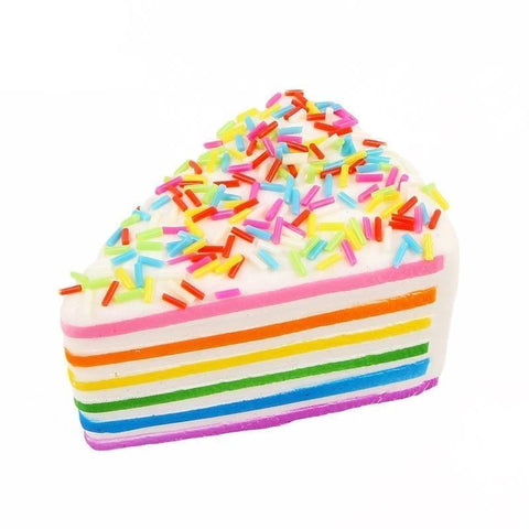 Rainbow Cake Squishy Toy Squeezable Stress Relievers