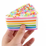 Rainbow Cake Squishy Toy Squeezable Stress Relievers