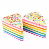 Rainbow Cake Squishy Toy Squeezable Stress Relievers