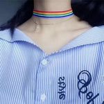 Rainbow Collar Bdsm Kawaii Accessories