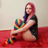 Rainbow Knee Socks