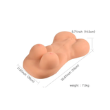 Realistic Half Body Silicone Sex For Men Anal Vagina Big Breasts Love Doll