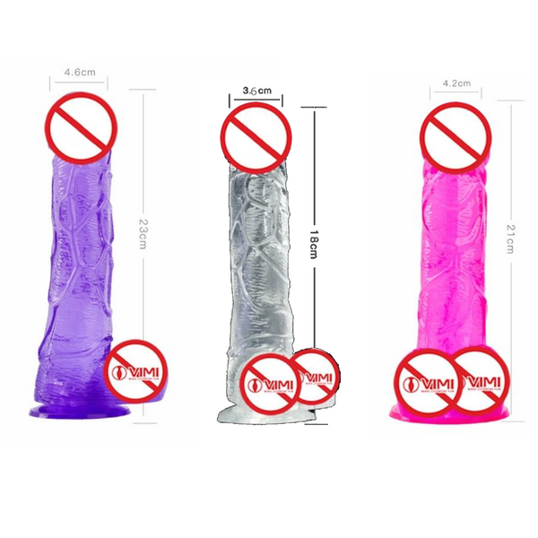 Realistic Jelly Dildo Deep Throat Training  And Balls Dong Realistic Dildos