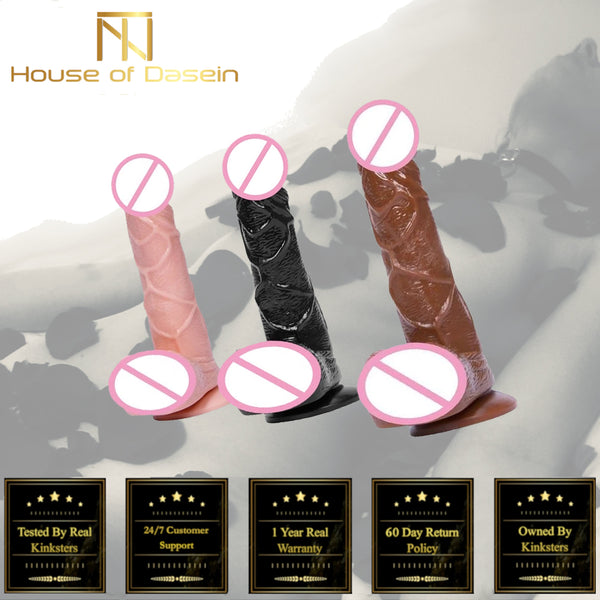 Realistic Large Dildo Suction Cup Balls Dong Realistic Dildos