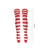 Red White Thigh Highs Socks