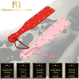 Paddles House Of Dasein Pink Red Spanking Paddle Bdsm Impact Play Bondage Kink Fetish
