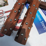 House Of Dasein Redwood Solid Wood Sandalwood Short Staff With Steel Beads Tactical Self Defense Crops