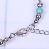 Veile Studios Retro Faux Turquoise Butterfly Bracelet Silver And Blue Bracelets