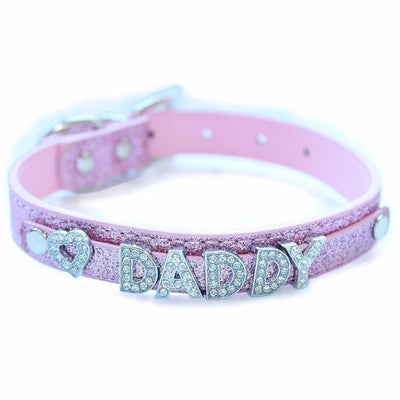 Rhinestone Daddy Collar Ddlg Littles Accessories Collars & Leashes