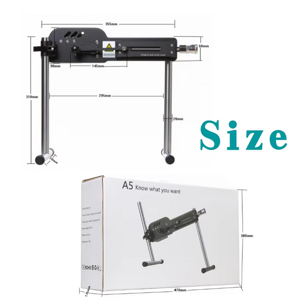 A5 Strong Quiet Sex Machine Wireless Control Solid Rod Erotic Dildo Attachment Sex Machines