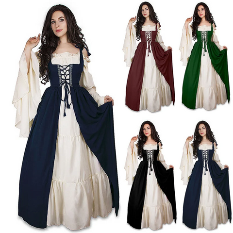 S 6Xl Medieval Dress Cosplay Halloween Costume For Women Palace Carnival Party Anime Costumes Women