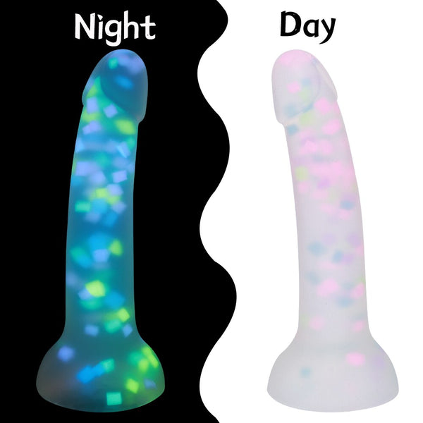 Soft Flexible Luminous Glowing Suction Cup Dildo For Women Maximum Pleasure Vag Glow In The Dark Dildos