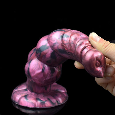 Labyrinth Silicone Dog Knot Dildo Anal Dilator Fun  Masturbation Non Vibrating Butt Plugs