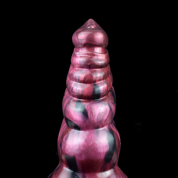 Labyrinth Silicone Dog Knot Dildo Anal Dilator Fun  Masturbation Non Vibrating Butt Plugs