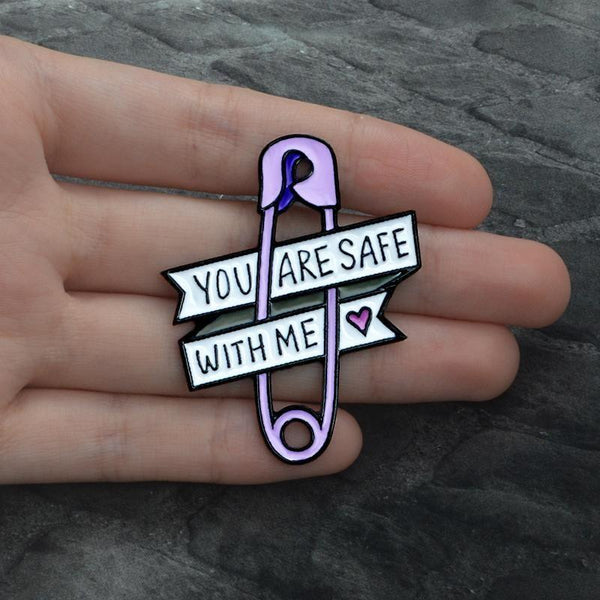 Safe Me Pin Women Brooch Jewellery Pins
