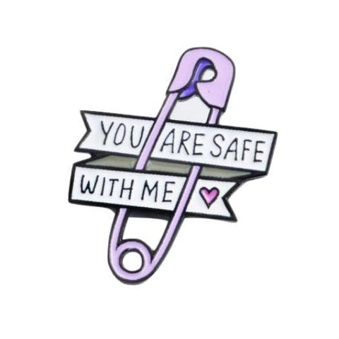 Safe With Me Pin Women Brooch Jewellery