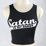 Satan Is My Daddy Crop Top Kawaii Ddlg Clothing