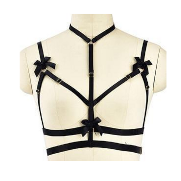 Satin Body Harness For Women Fetish Clothing  Clothing