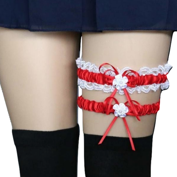 Ruffled Garter Belt Set Lingerie Women Garter Belts