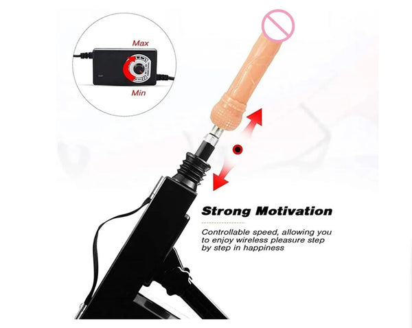 A2 Automatic Sex Machine 7 Dildos Thrusting Gun Anal Masturbation Sex Machines