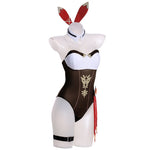 Genshin Impact Amber Bodysuit Anime Bunny Girl Cosplay Costume Women