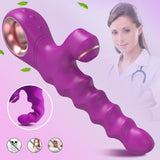 Thrusting Dildo Vibrator Female Clitoris Sucker Stimulator Clitoral Sucking Heating Vibrating