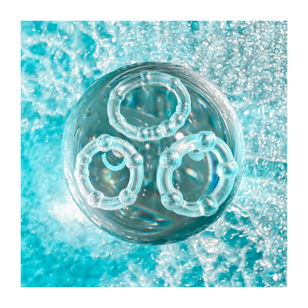 Selopa Erection Rings Clear  Set Of 3  Rings