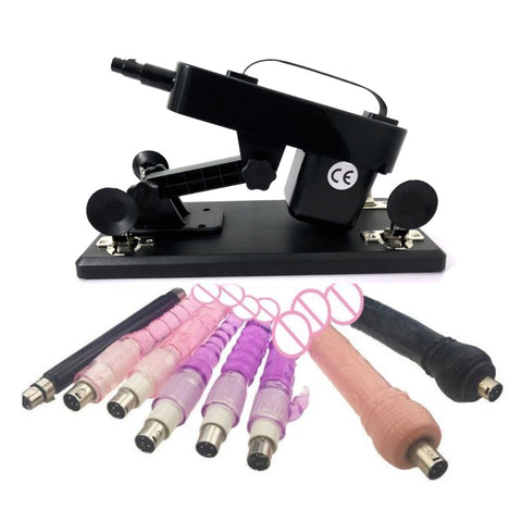 Sex Machines A2 Automatic Sex Machine 7 Dildos Thrusting Gun Anal Masturbation