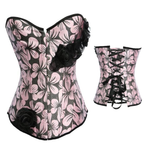 Sexy Floral Over Bust Corset Erotic Lingerie Women Clothing Kink Bdsm Fetish
