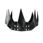 Women's Costumes House Of Dasein Leather Crown Mask Bdsm Fetish Head Black Cosplay Adult Halloween Masquerade