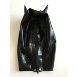 Sexy Black Latex Full Face Catsuit Fetish Role Playing Bdsm Costume