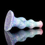 Pastel Pretty Bumpy Ridged Dildo Butt Plug Suction Cup Base