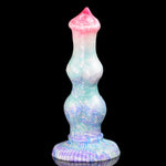 Pastel Pretty Bumpy Ridged Dildo Butt Plug Suction Cup Base