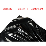Shiny Black Patent Leather Mini Dress Faux Latex Clubwear Dresses