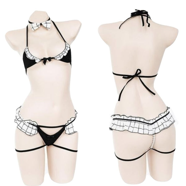 Skimpy Maid Lingerie Set Cosplay Costume Bras & Bra Sets