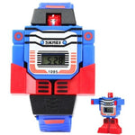 Veile Studios Skmei 1095 Robot Dial Led Watch With Rubber Band For Children Blue Children's Watches