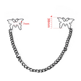 Nipple & Clitoral Toys House Of Dasein Sm Nipple Clips Butterfly Breast Stainless Steel Clamps Bdsm Toys