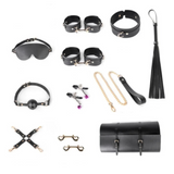 Restraint Kits & Sets House Of Dasein Bondage Kits Adult Toys Bdsm Set Handcuffs Whip Restraint