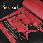 Restraint Kits & Sets House Of Dasein Bondage Kits Adult Toys Bdsm Set Handcuffs Whip Restraint