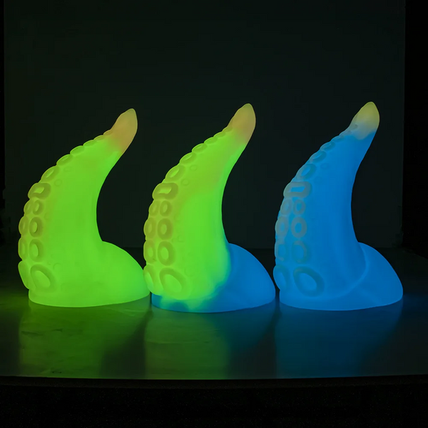 Soft Luminous Silicone Huge Anal Butt Plug Octopus Vagina Masturbation Toy Realistic Dildos