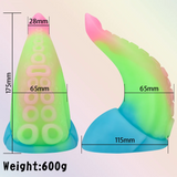 House Of Dasein Soft Luminous Silicone Huge Anal Butt Plug Octopus Vagina Masturbation Toy Realistic Dildos